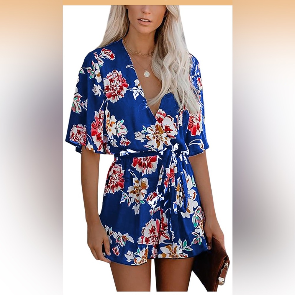 Floral Wrap Romper